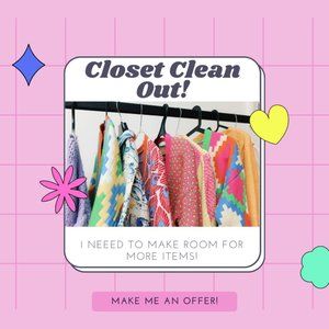 Sale Closet Clean Out! Make Me An Offer!